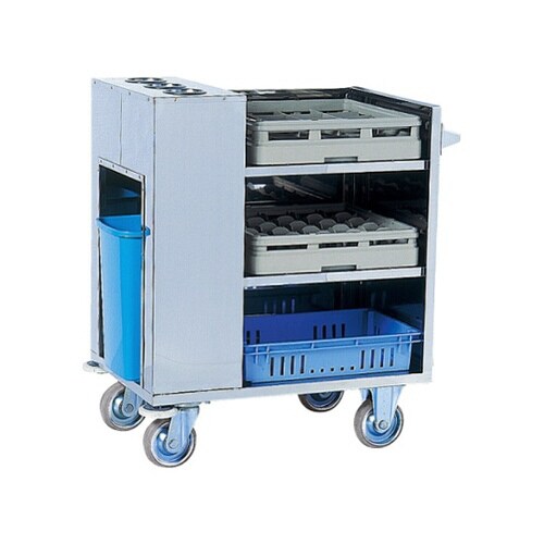 下げワゴン 4隅回転ゴムバンパー付 1010mm