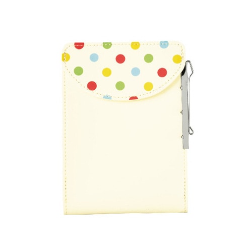 ひっかけペンケース ドットホワイト