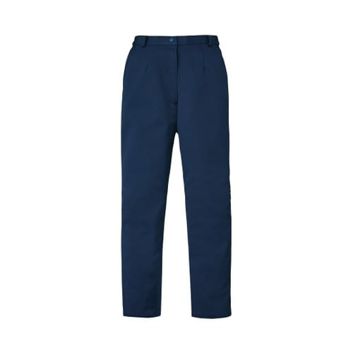 レディススリムストレートパンツ ネイビー S