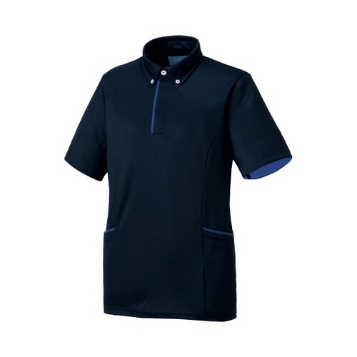 ニットシャツ ネイビー SS