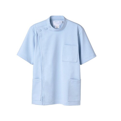 ケーシー メンズ 半袖 サックス 4L