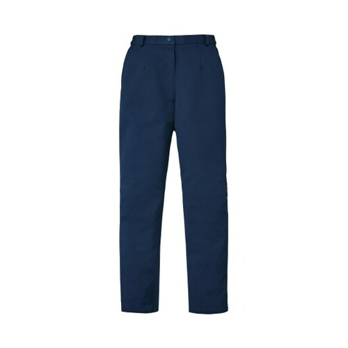 レディススリムストレートパンツ ネイビー LL