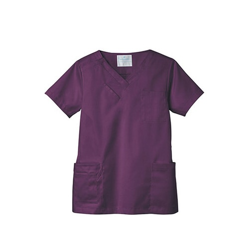 スクラブ ワインM ポリエステル90%・綿10%