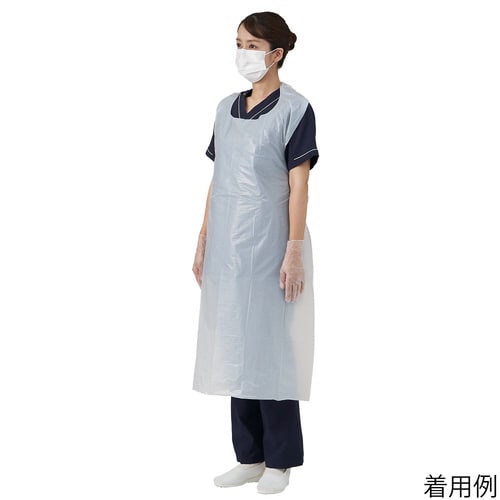 竹虎ビニールエプロンP ホワイト 100枚入