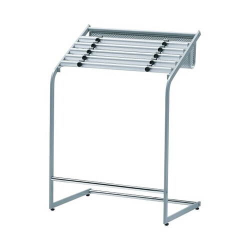 新聞架 シルバー