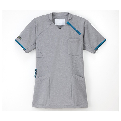 ニットシャツ グレー S