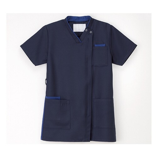 男女兼用スクラブ ネイビー LL