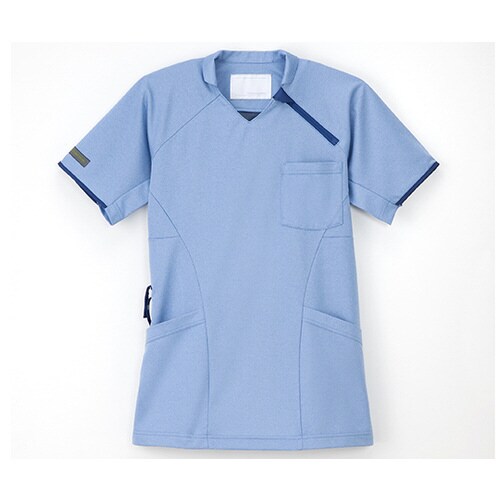 ニットシャツ ブルー L