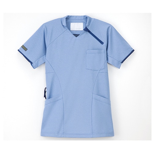 ニットシャツ ブルー M