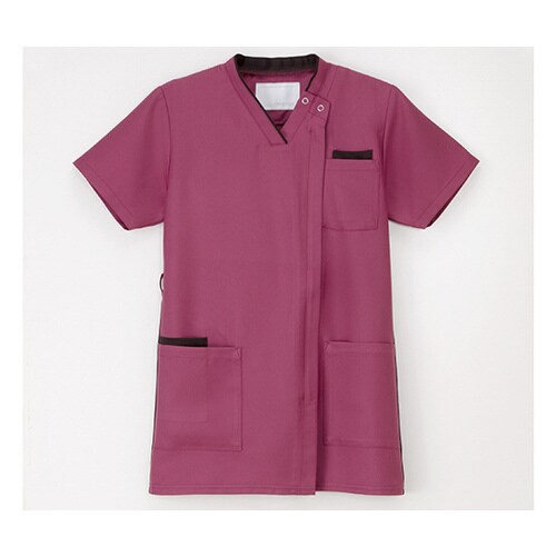 男女兼用スクラブ バーガンディ S