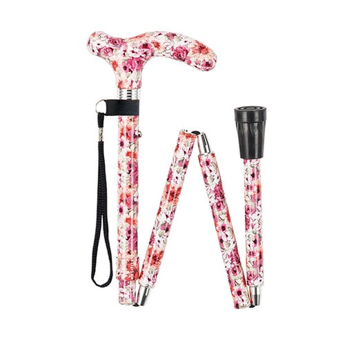 総柄ステッキ(折りたたみ) 花総柄