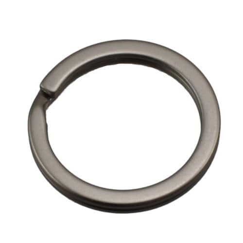 鉄平押しキーリング 25mm マットシルバー