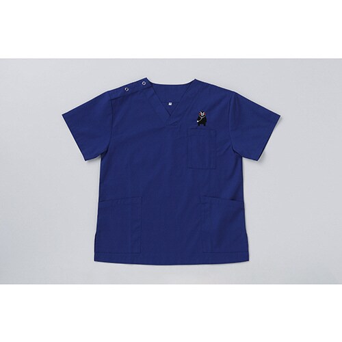 男女兼用スクラブ(くまモン刺繍入り) M