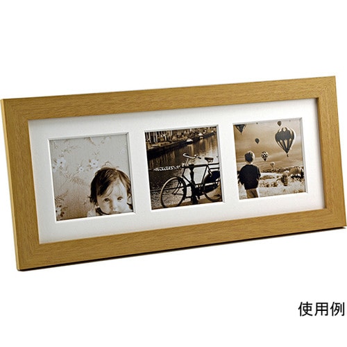 ましかく窓フレーム 3窓 ナチュラル