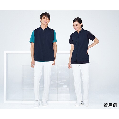 ジップアップベスト ネイビー M