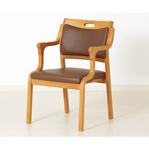 スタッキングチェア 半ひじ・グリップ付 2脚入