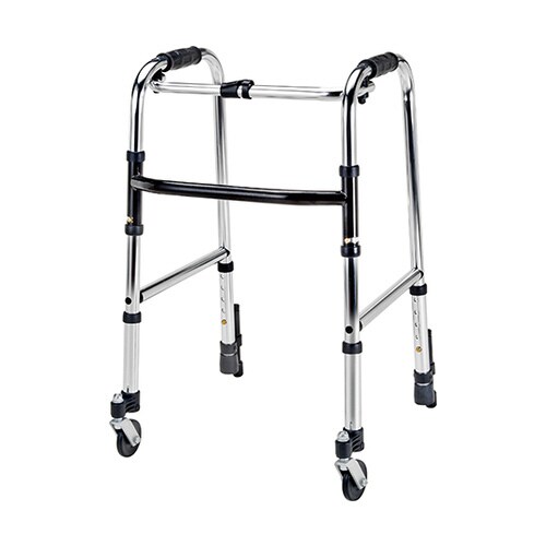 歩行器 固定型・ミニタイプ 前輪自在キャスター付
