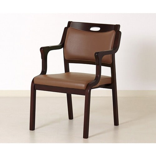 スタッキングチェア 半ひじ・グリップ付 2脚入