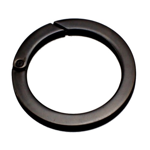 丸カラビナ 50mm マットブラック