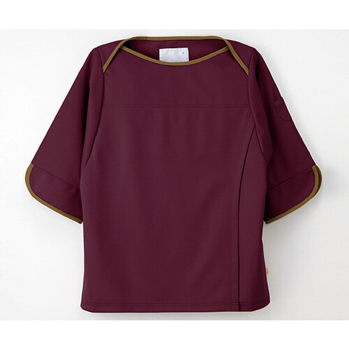 検診衣上衣 ボルドー S