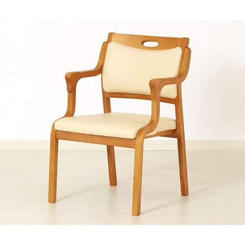 スタッキングチェア 半ひじ・グリップ付 2脚入