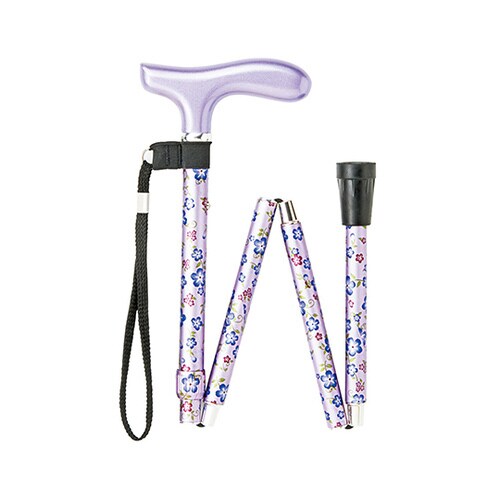 エレガントステッキ(折りたたみ・細身) ラベンダー