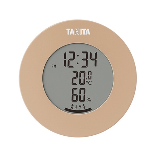 デジタル温湿度計 ライトブラウンTT−585ーBR