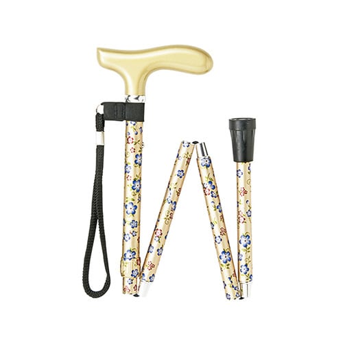 エレガントステッキ(折りたたみ・細身) イエロー