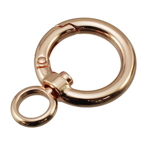 回転カラビナ 50mm ピンクゴールド