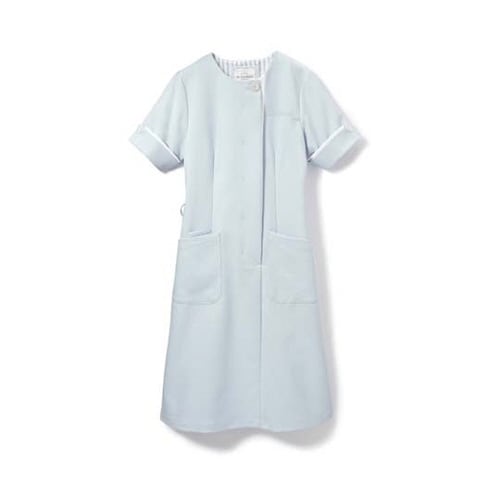 レイヤースリーブワンピース ライトブルー S