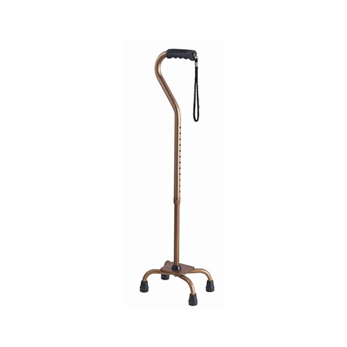 オールアルミ四点杖 伸縮タイプ ブロンズ