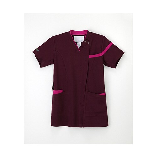 男女兼用スクラブ ボルド+ピンク S