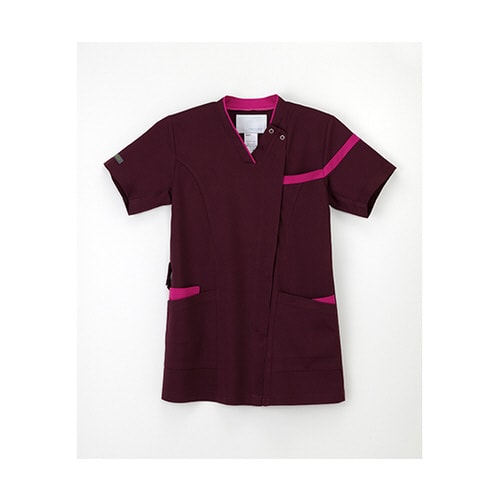 男女兼用スクラブ ボルド+ピンク SS