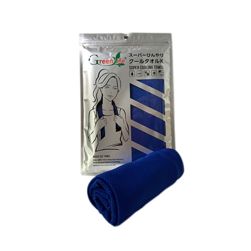 スーパーひんやりクールタオルK ブルー