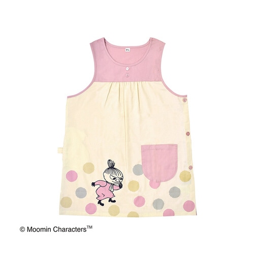 ムーミンエプロン リトルミイ ピンク/ベージュ