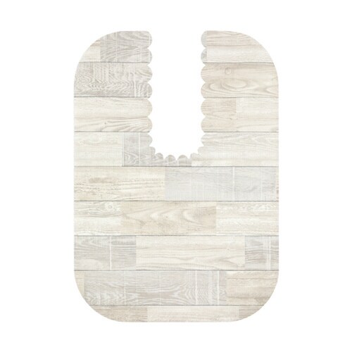 吸着拭けるフロアトイレマットウッド