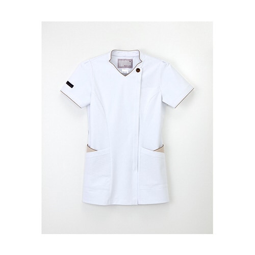 女子スクラブ Tベージュ LL