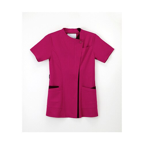 女子スクラブ ディープピンク+ボルドー LL