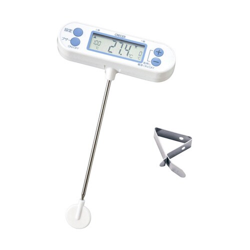 防滴T字型デジタル温度計(クリップ付)