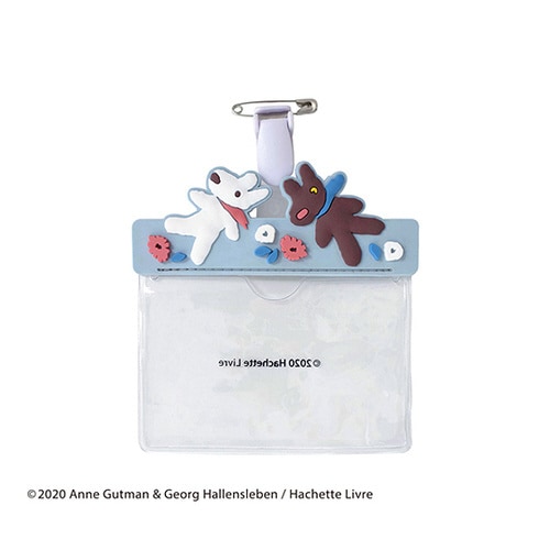 リサとガスパール ネームホルダー グレー