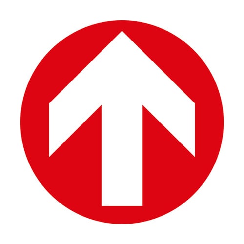 階段蹴込み板用標示ステッカー