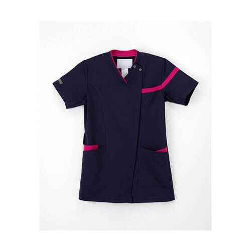 男女兼用スクラブ ネイビー+ピンク SS