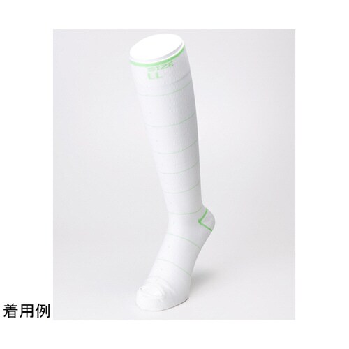 ソックスフォーDVT 片足点線タイプ LL