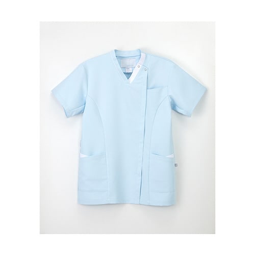 男女兼用スクラブ ブルー M