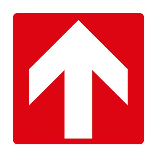 階段蹴込み板用標示ステッカー