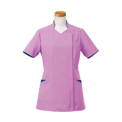 半袖スクラブジャケット(レディース) 4L R×N