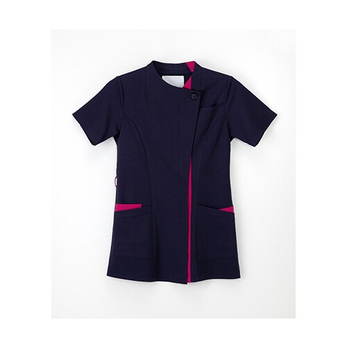 女子スクラブ ネイビー+ピンク S
