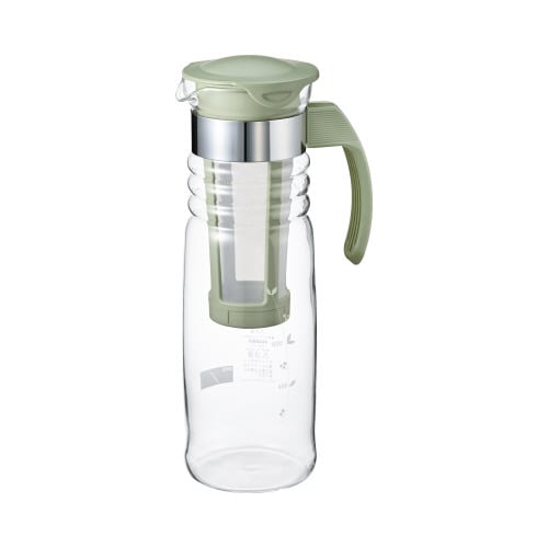 かご網付き水出し茶ポットグリーン 1200ml