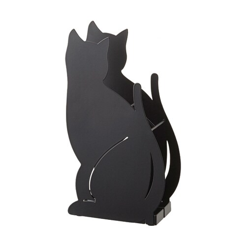 かさたて ネコ ブラック