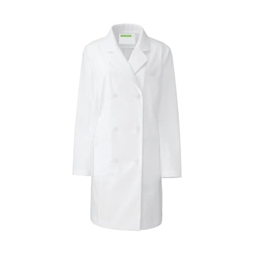 レディス診察衣Wハーフ丈 ホワイト M